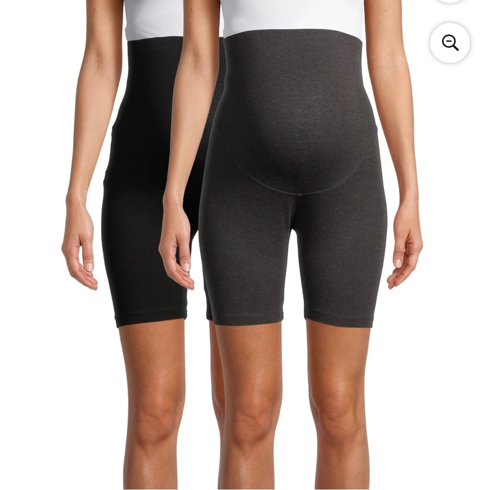 NWT 2-Pack Oh! Mamma Maternity Cotton Bike Shorts in Original Packaging Size S